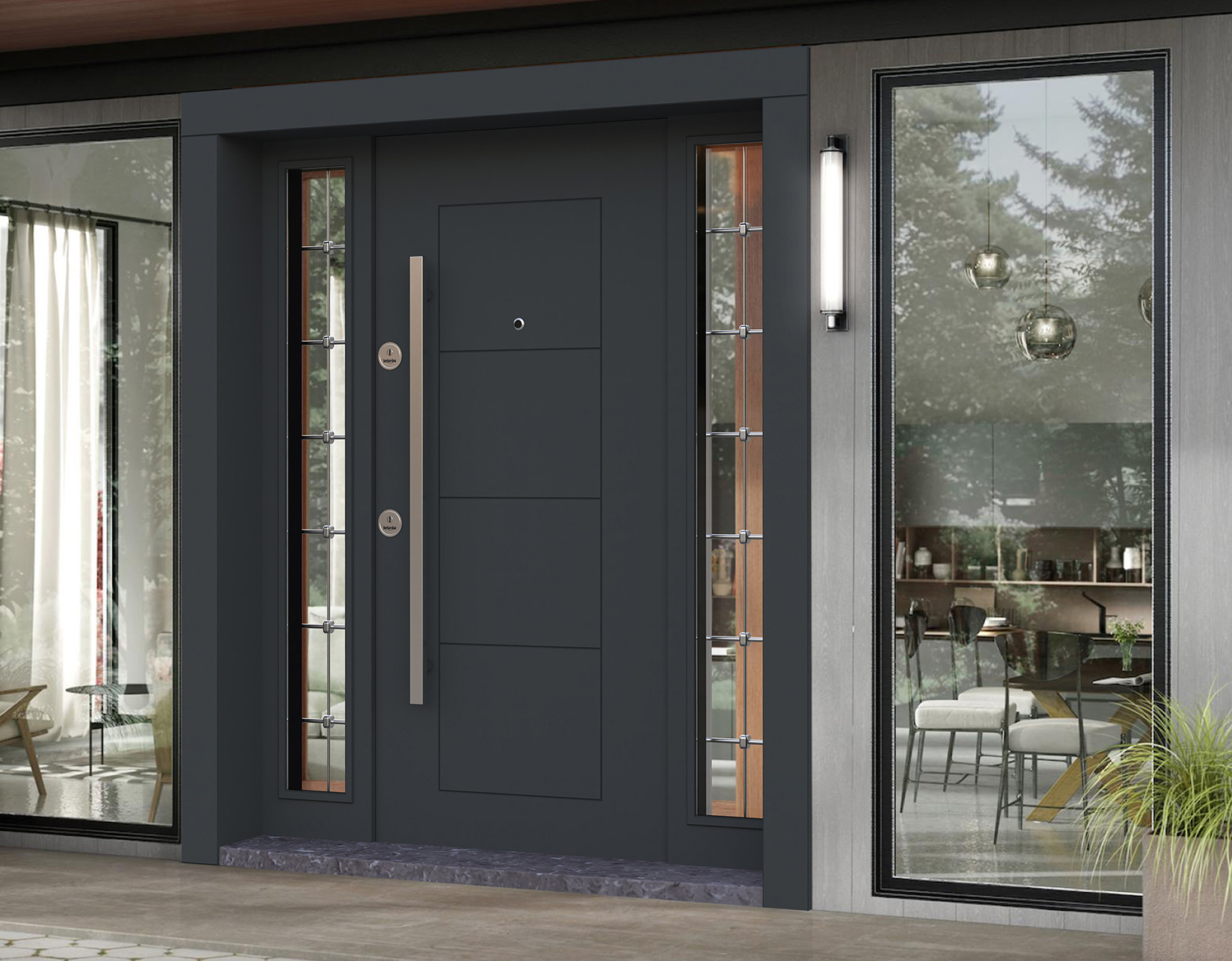 Bayraklı Çelik Kapıcı